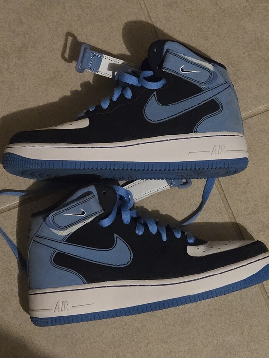 Nike Other - Nike Air Force 1 Mid '07 Obsidian/University Blue-White Youth Shoes